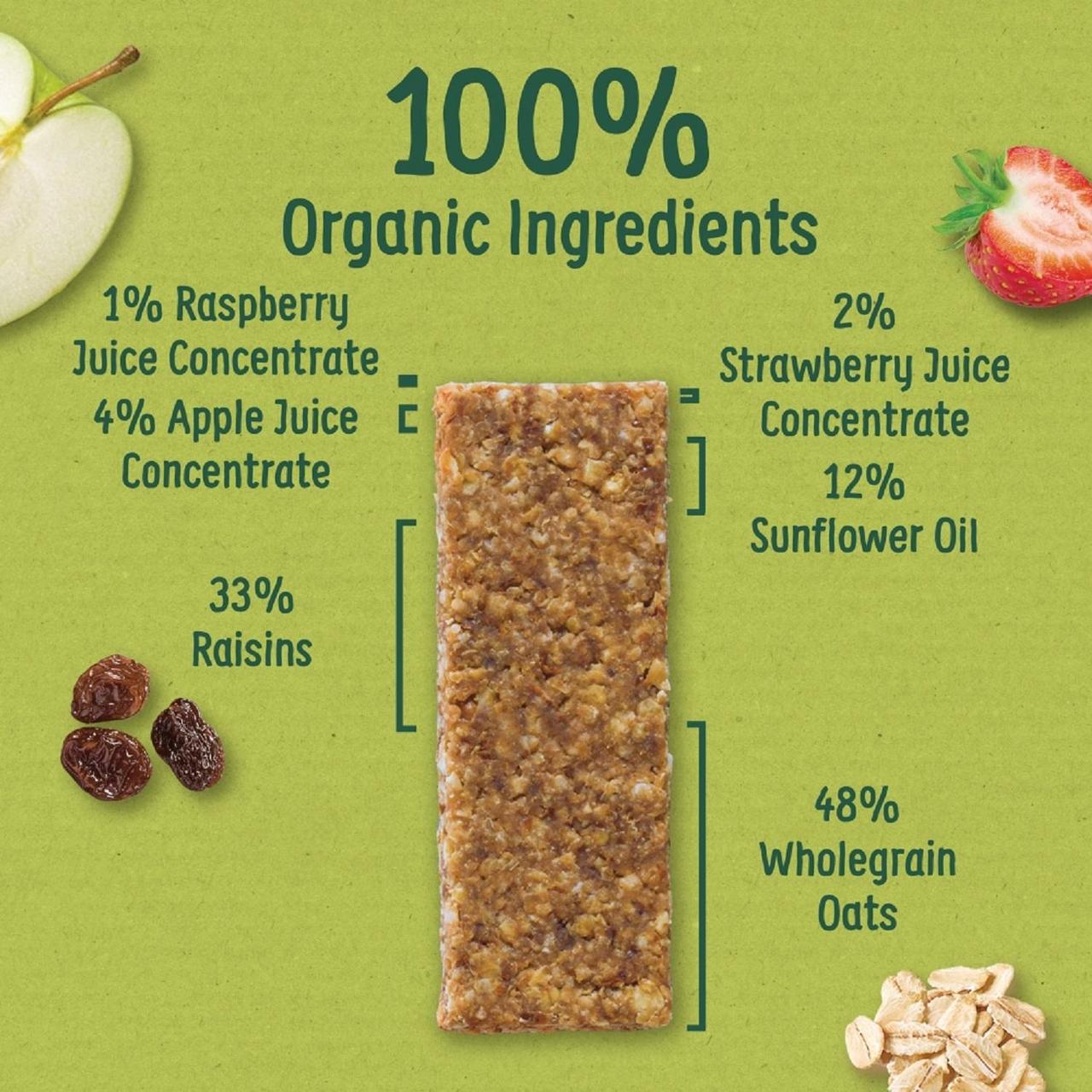 Organix Strawberry & Apple Organic Soft Oaty Bars Toddler Snack Multipack 6 x 23g