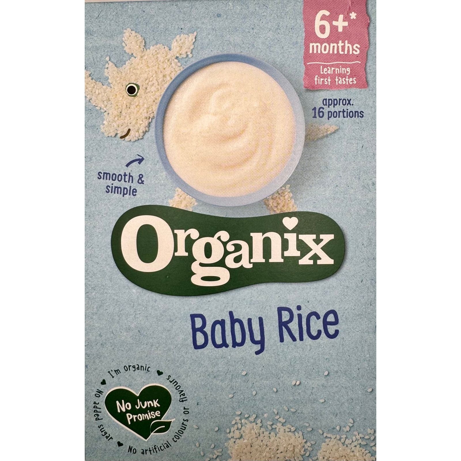 Organix Baby Rice Organic Cereal, 6+ months 100g – 4 My Tots