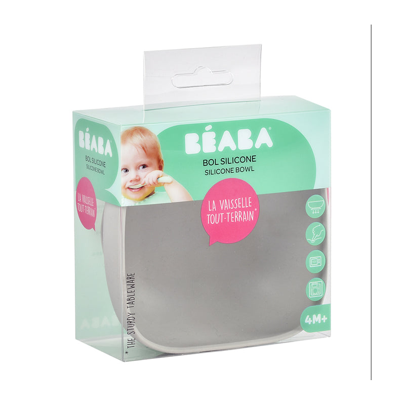 Béaba Silicone Suction Bowl Mineral Grey