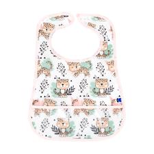 Kikka Boo Eva Terry Bib With Catcher Savanna Pink 3 Pack