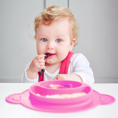 Nuby Suregrip Monkey Feeding Mat Pink