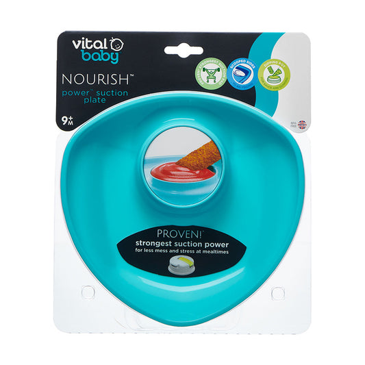 Vital Baby NOURISH Power Suction Plate Blue