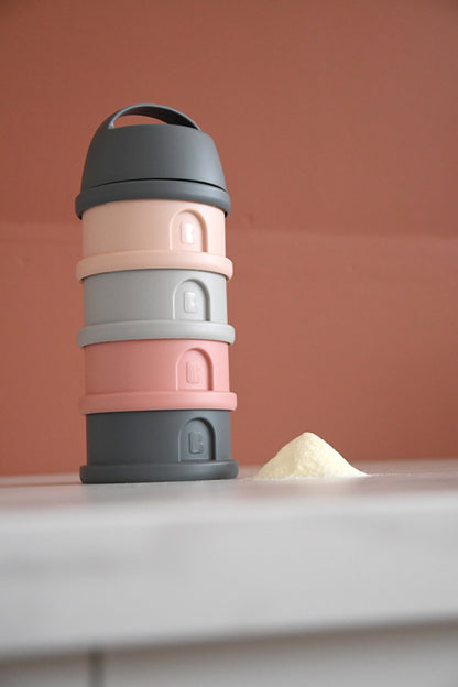 Béaba Snack Storage Stacked Formula Milk Container Pink