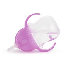 Munchkin Click Lock Tip & Sip Weighted Straw Cup Purple 207ml