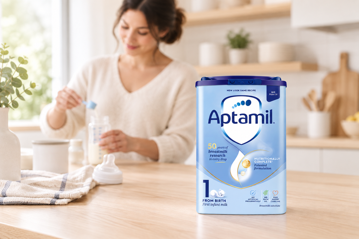 Aptamil Stage 1 powder formula homepage image