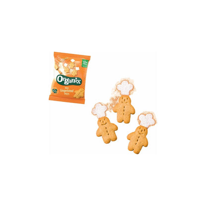 Organix Mini Gingerbread Men Organic Toddler Snack Biscuits 20g - Pack of 3 (20g x 3)