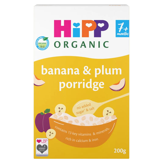 HiPP Organic Banana & Plum Porridge 7+ Months (200g) HiPP Organic