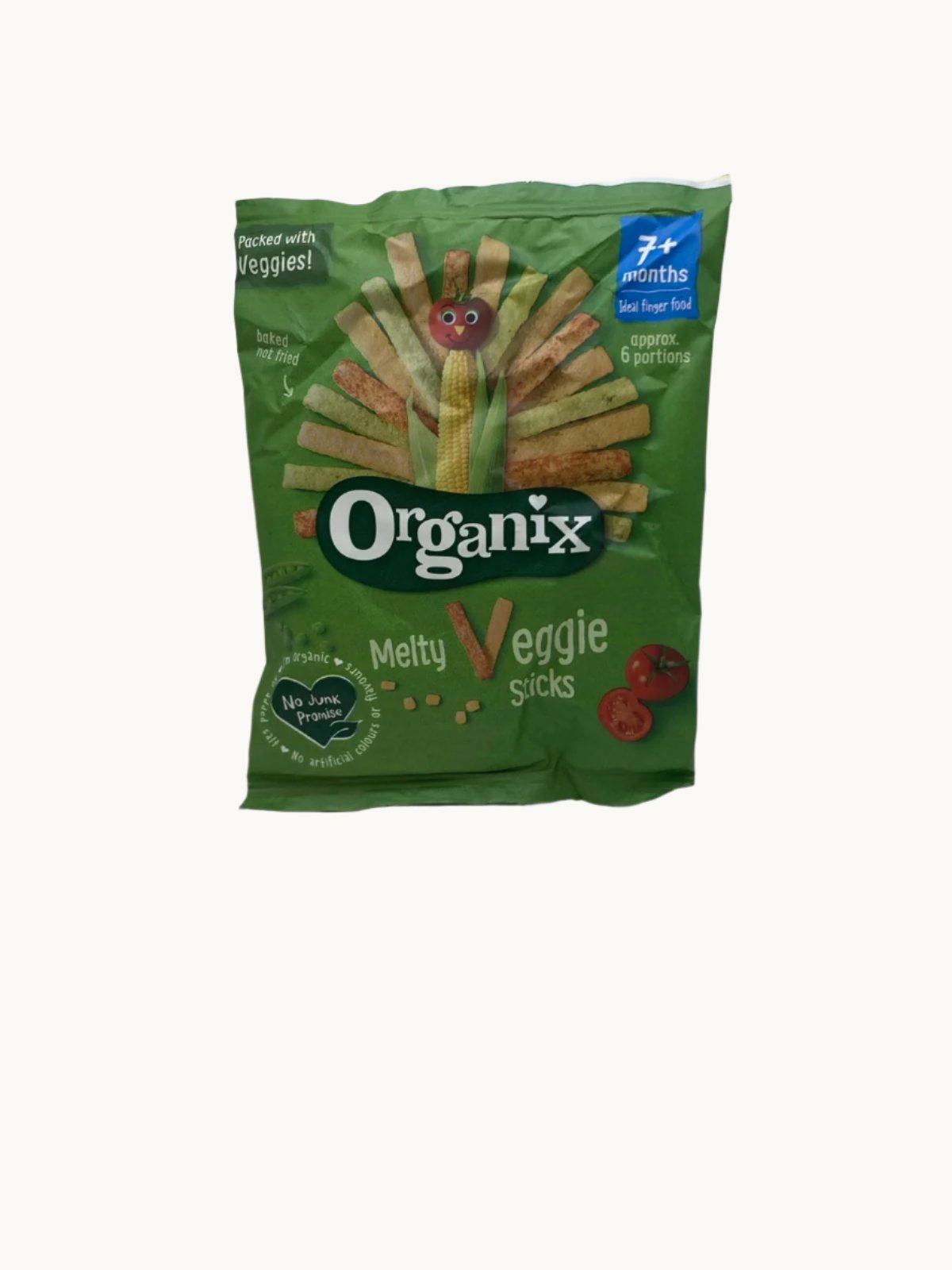 Organix Melty Veggie Organic Sticks Baby Snack 7 months+ 15g - Pack of 3 - (15g x 3)