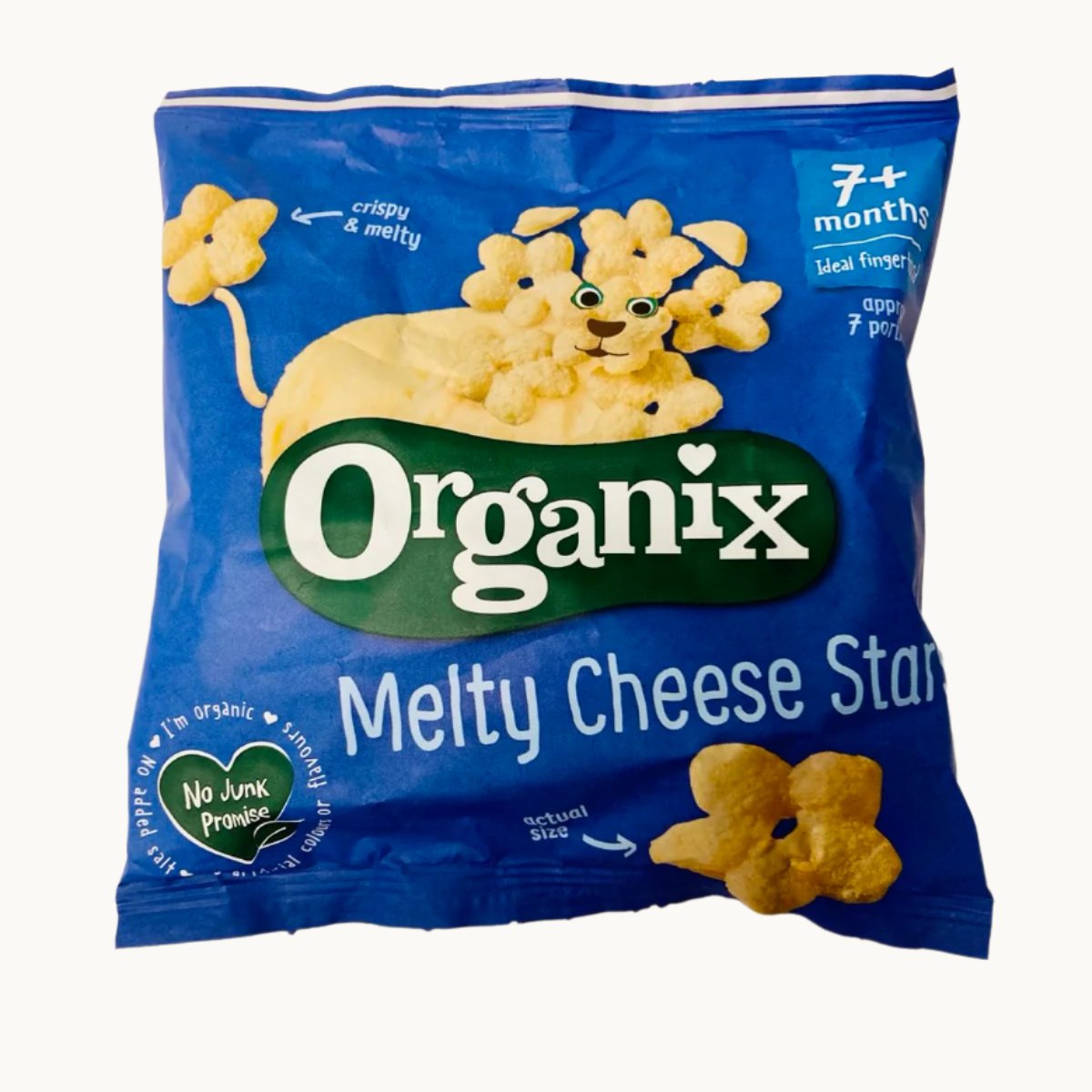 Organix Melty Cheese Organic Stars, 7 months+ 20g - Pack of 3 (20g x 3)