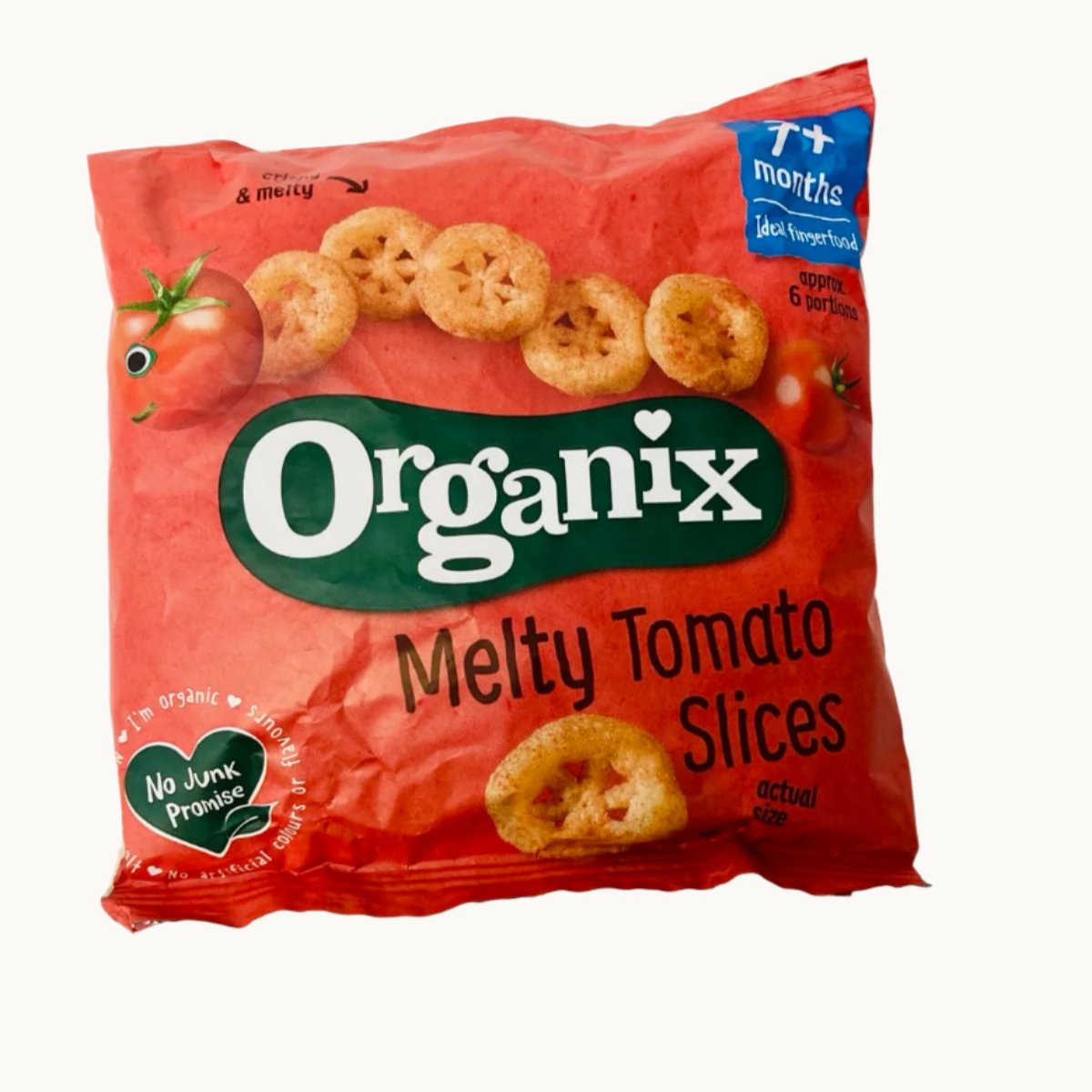 Organix Melty Tomato Organic Slices Baby Snack 7 months+ 20g - Pack of 3 (20g x 3)