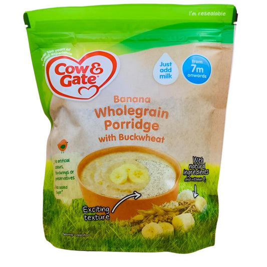 Cow & Gate Banana Wholegrain Porridge Baby Cereal (200g) - UK VERSION