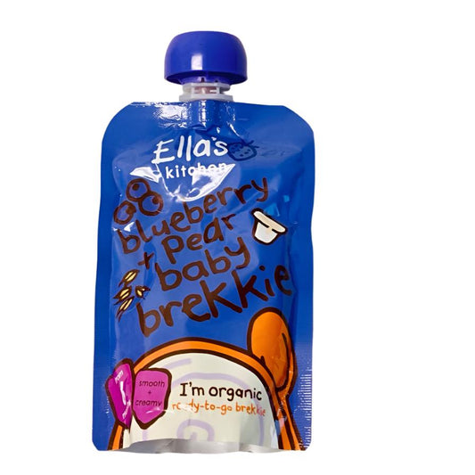 Ella's Kitchen Baby Brekkie Blueberry n Pear (100g) - Pack of 7 Pouches (100g x 7)