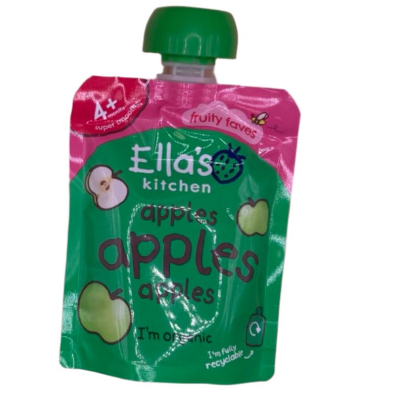 Ella's Kitchen Organic Smooth Apple Puree Stage 1 (70g) - Pack of 7 Pouches (70g x 7)