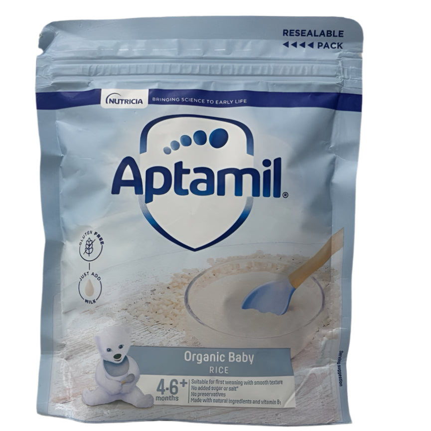 Aptamil Organic Baby Rice Cereal, 4 months+