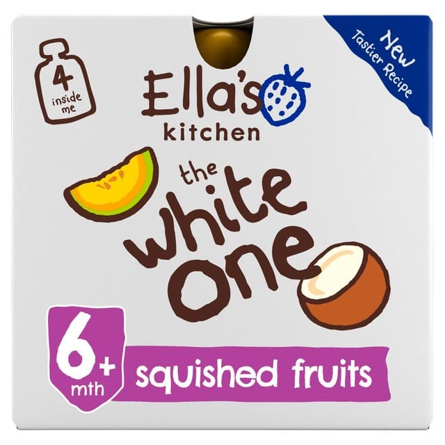 Ella's Kitchen Organic Smoothie Fruits The White One 4 x 90g -  