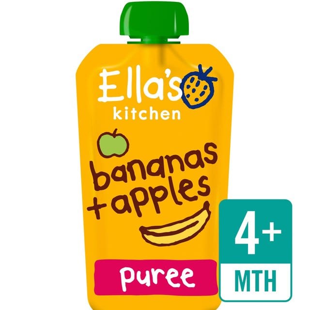 Ella's Kitchen Organic Bananas and Apples Baby Pouch 4+ Months 120g 120g -  