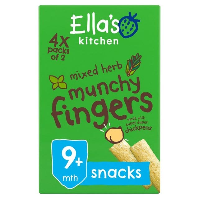 Ella's Kitchen Organic Mixed Herb Munchy Fingers Baby Snack 48g -  