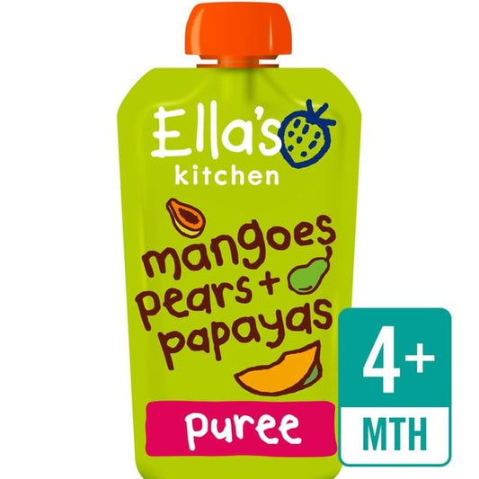 Ella's Kitchen Papayas, Mangoes & Pears Stage 1 120g - Nuline Traders